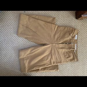 Rib cage pants mustard brown color